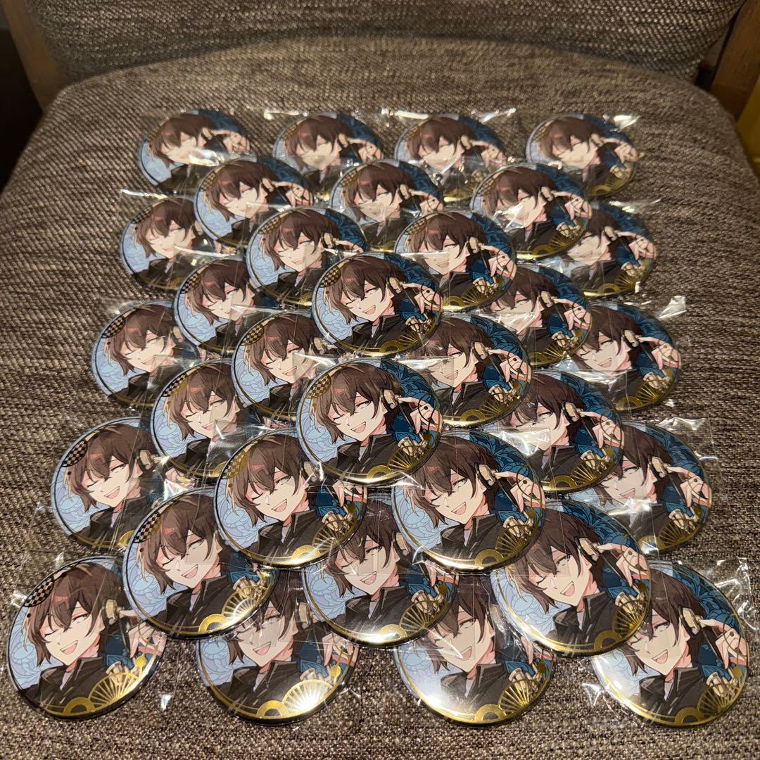 文豪ストレイドッグス 春河35画集 ゲーマーズ 箔押し缶バッジ 太宰治