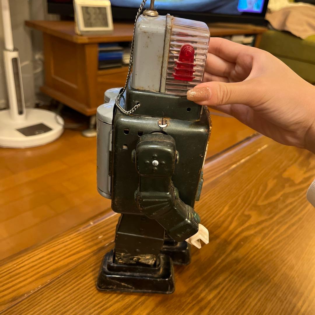 レトロ ロボットおもちゃ アンテナ付き