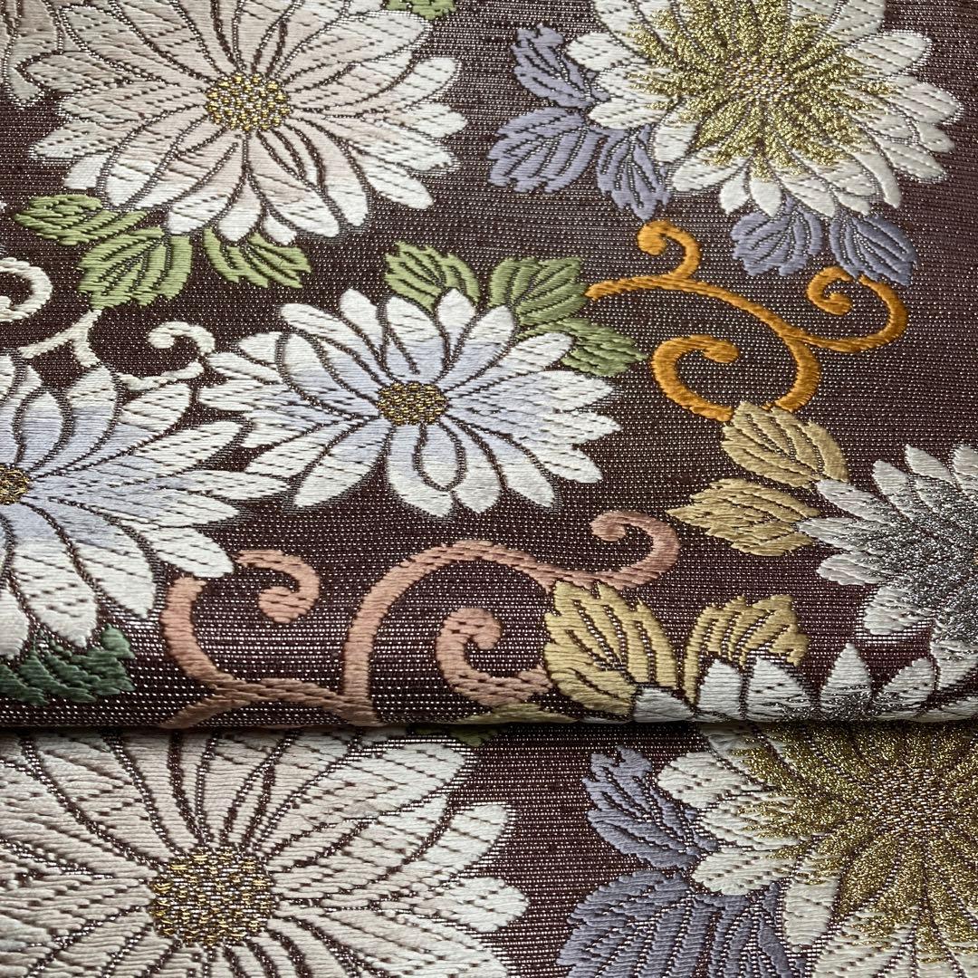 ⭐︎Yuu様⭐︎正絹袋帯 菊柄 - メルカリ