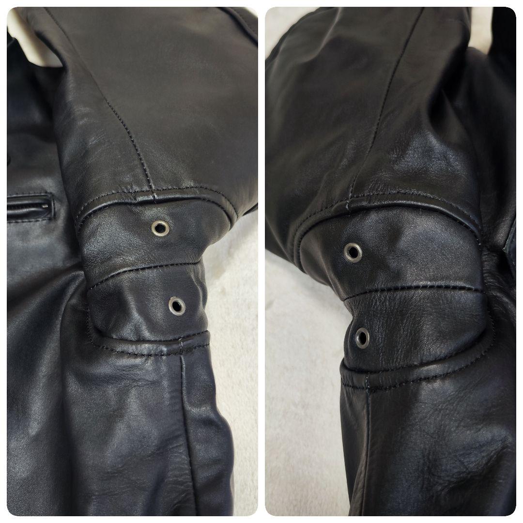 リューグーレザーズ WING-NECK ハイ シングルライダース ボアインナー