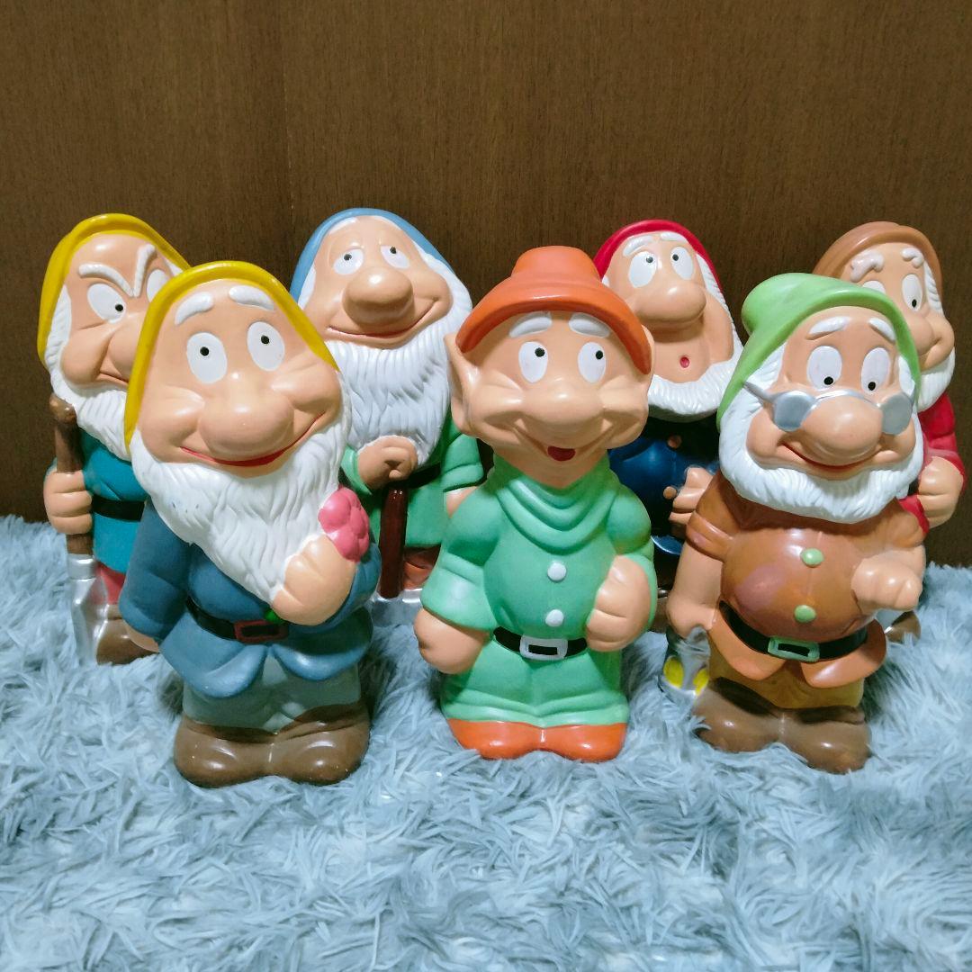 7人の小人 陶器製 特大 約30cm 白雪姫 セット ガーデニング 七人の小人