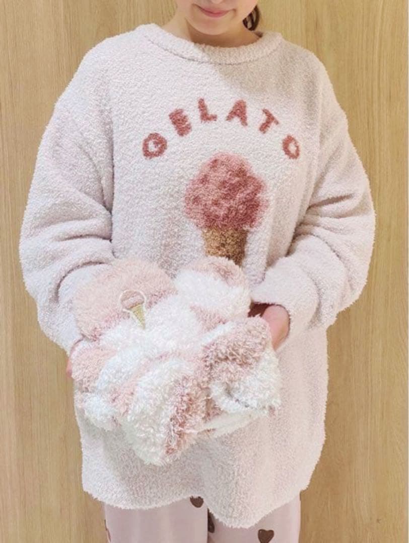 ジェラートピケ　ベビモコアイスジャガードプルオーバー＋ロングパンツ