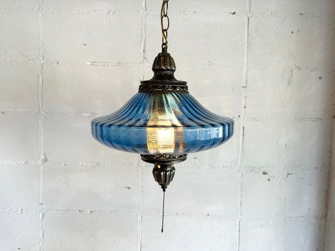 70s ペンダントランプ ミッドセンチュリー アメリカ製 天井照明