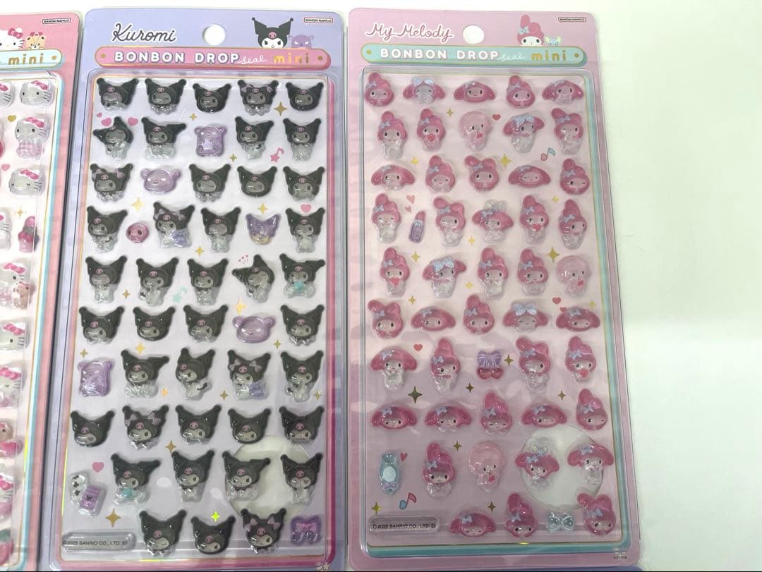 【正規品】サンリオ　ボンボンドロップシールミニ　8種セット
