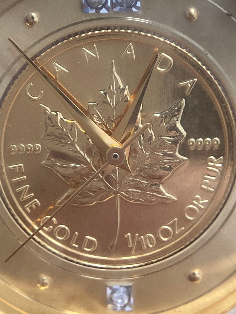 【ELGIN】カナダメイプルリーフデザイン 腕時計