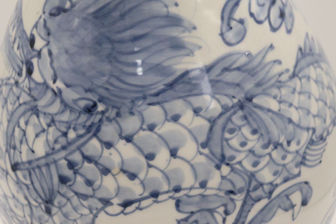 李朝 染付 龍紋大瓶 送料込み250506 - メルカリ