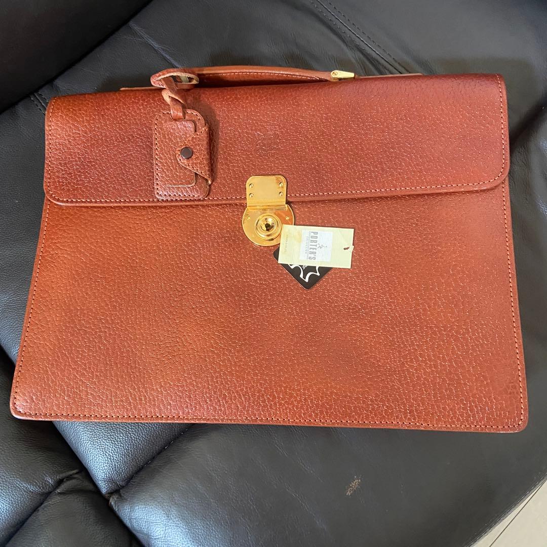 ◆PORTER ポーター 廃盤モデル オールレザー ブリーフケース 牛革