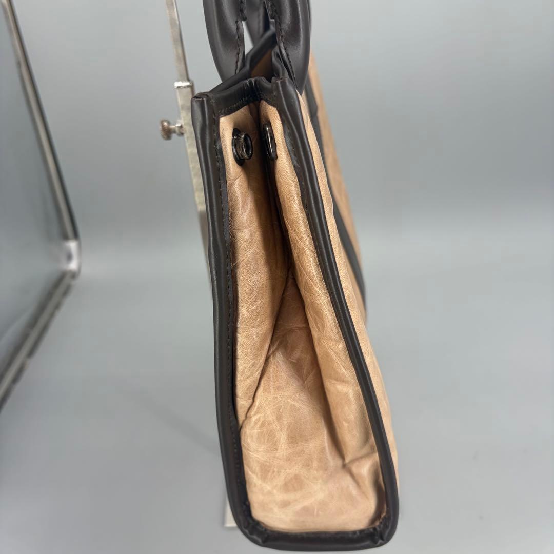 美品✨HUNTING WORLD バチューレザー ハンドバッグ