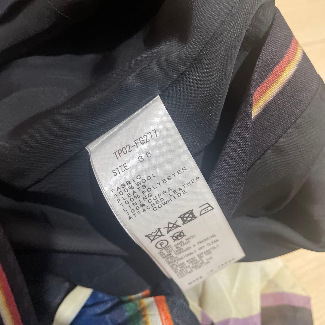 TOGA PULLA ストライプ プリーツ　36