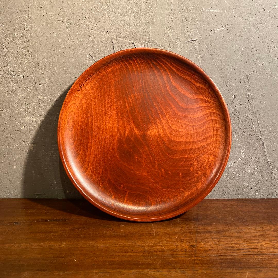 鈴木忠次作 木製皿 漆芸 漆器 菓子鉢 未使用品 伝統工芸 稀少 作家物