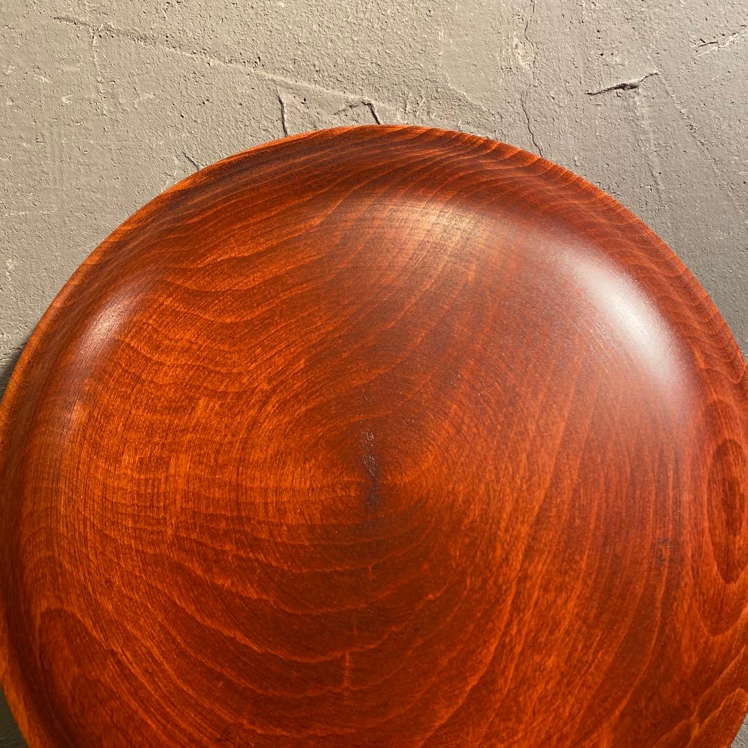 鈴木忠次作 木製皿 漆芸 漆器 菓子鉢 未使用品 伝統工芸 稀少 作家物