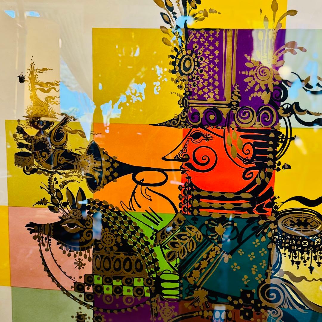 Bjørn Wiinblad 大判ポスター 1968年 サイン入り 額装済み