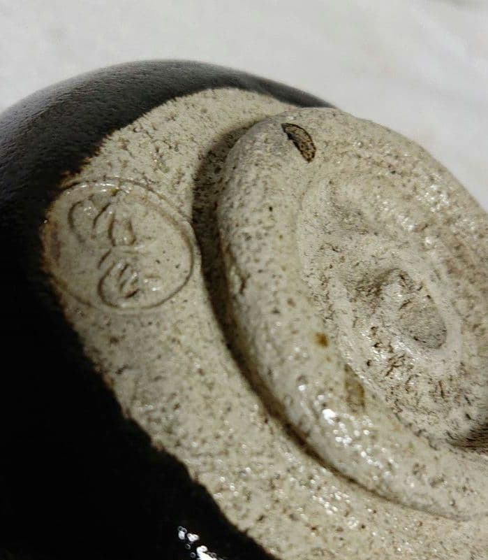 茶道具道年造黒楽茶碗 木箱付きA422