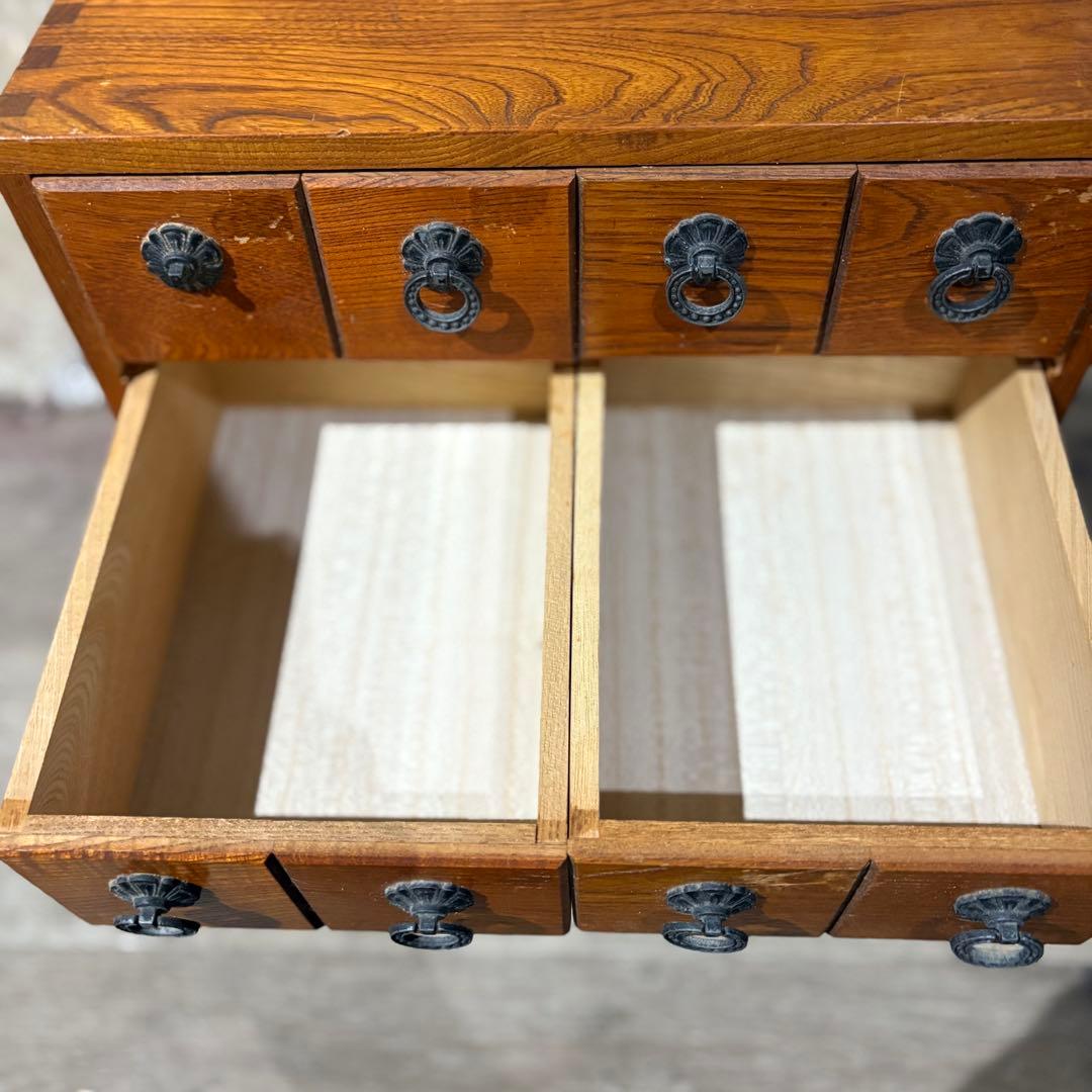 薬箪笥 小抽斗 小引き出し 9杯 ヴィンテージ 現状品