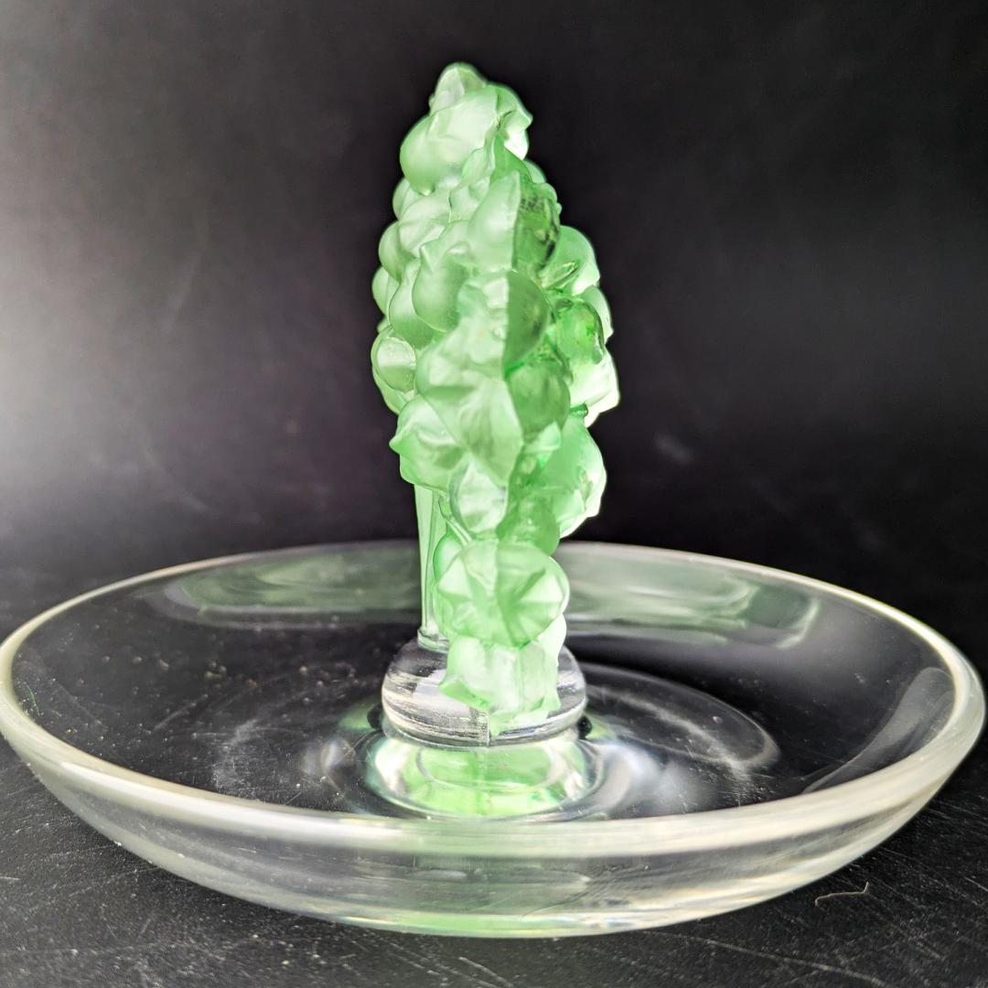 いちりんりんさん専用ルネ・ラリック幸運の鈴蘭ミュゲ緑彩パティナ