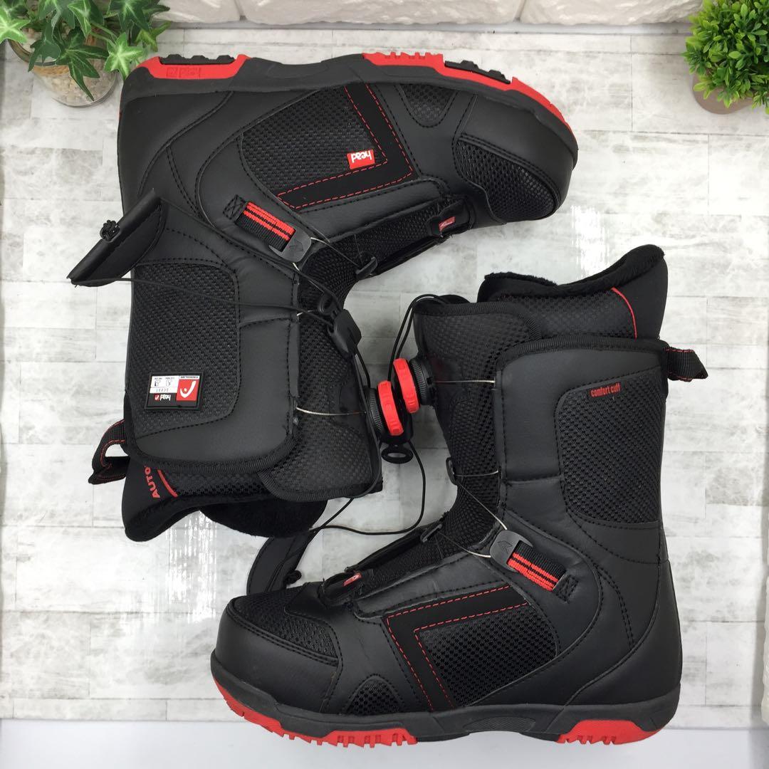 【美品】HEAD ヘッド ボア付き スノーボードブーツ 26.5 ブラック