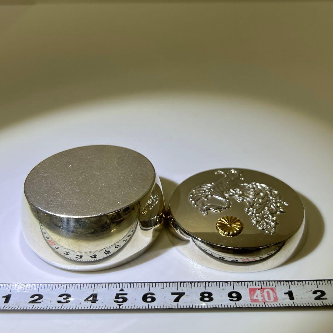 平成2年 天皇御即位記念鳳凰文ボンボニエール 共箱 東Y7-0804