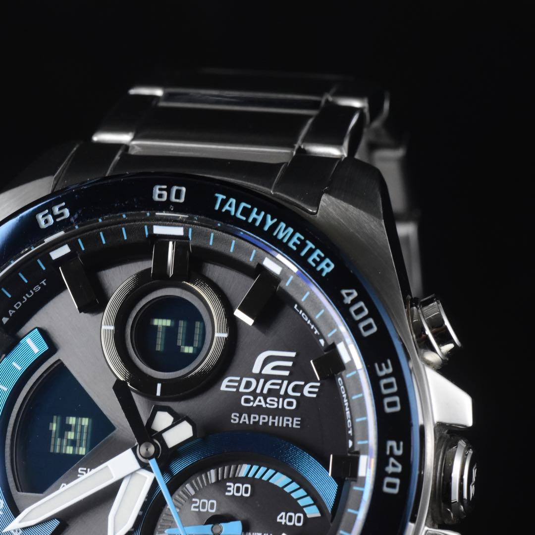 美品 CASIO エディフィス ECB-900YDB ブルートゥース 箱説あり