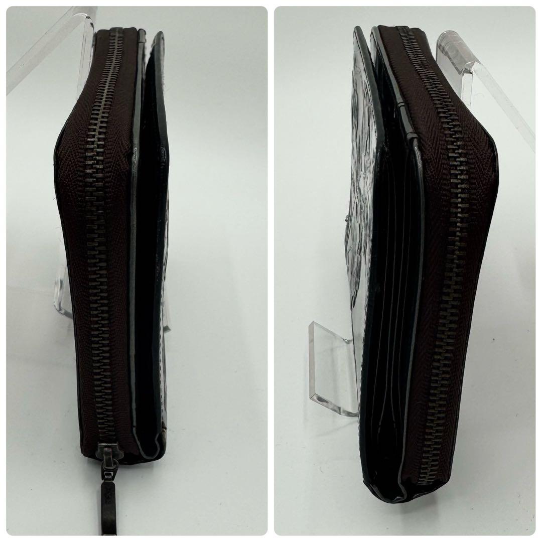 ジャンポールゴルチエ　二つ折り財布　アンティークメタリック加工　薔薇　男女兼用