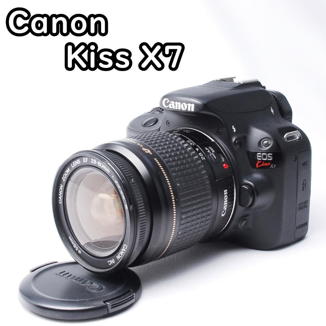 キヤノン Kiss X7☆新型レンズセット♪スマホに転送OK♪2131