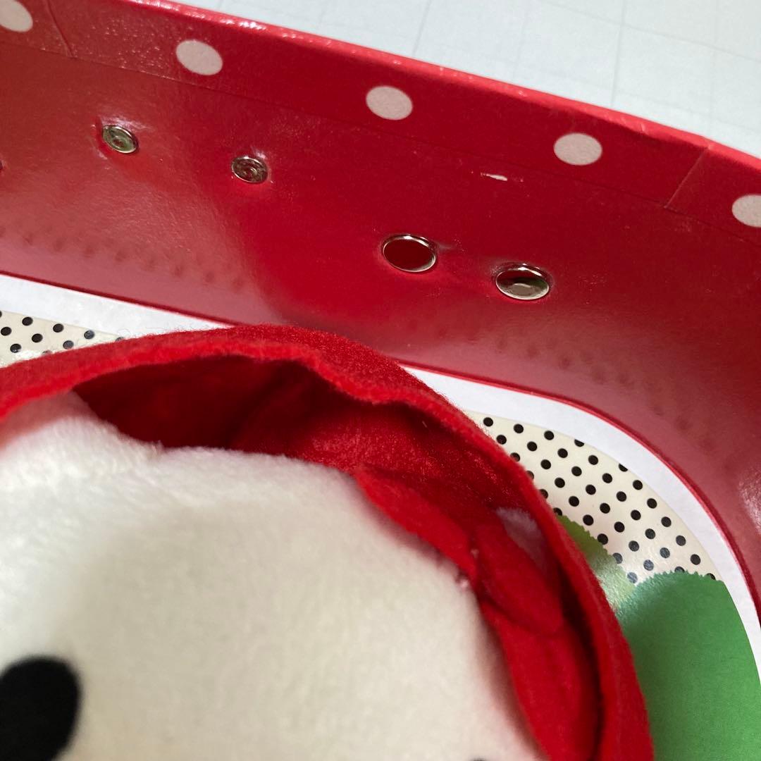 ハローキティ 赤ずきん ぬいぐるみ マスコット ケース付き