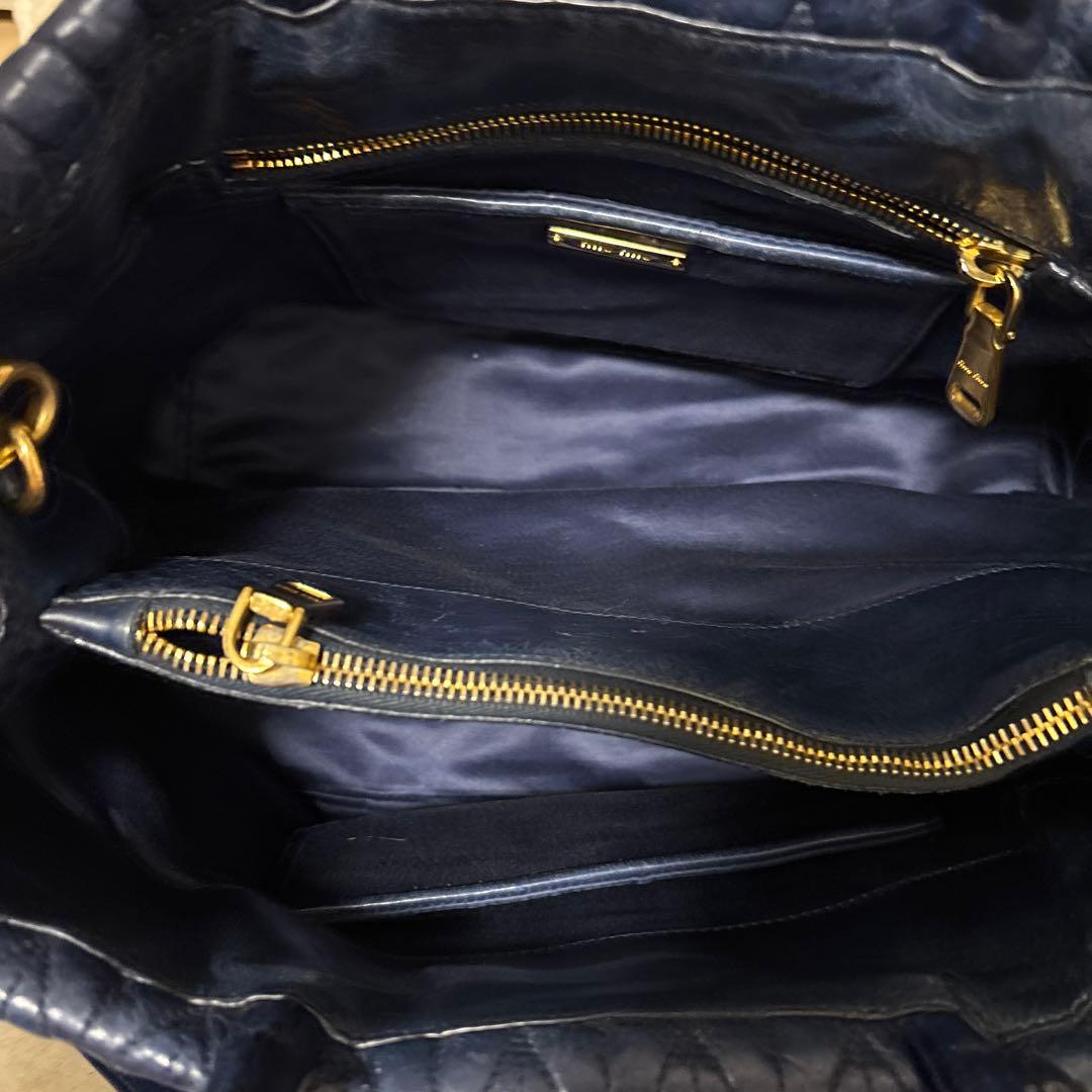 MIU MIU マトラッセ　2way ショルダーバック　レザー　ゴールド金具