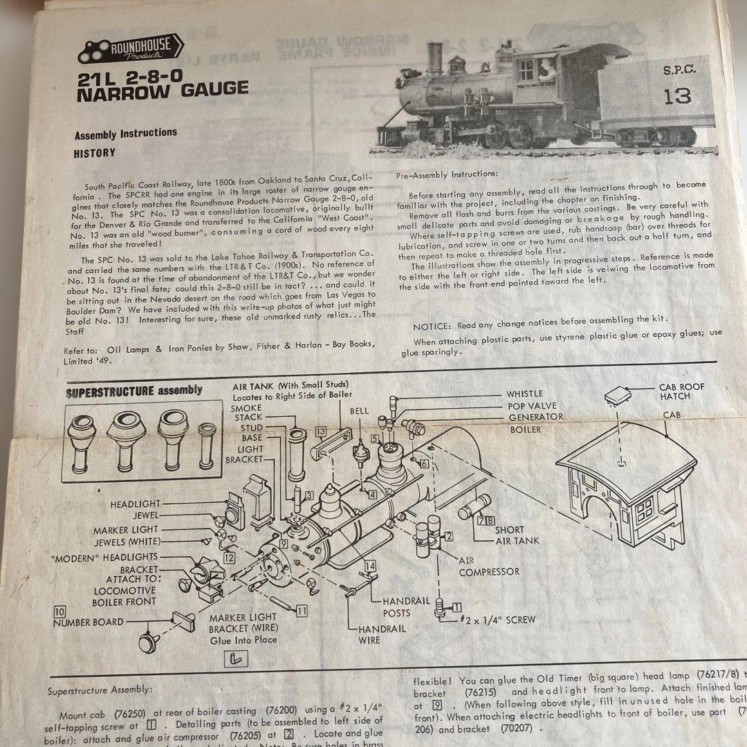 鉄道模型 MDC HOn3(10.5mm) 2-8-0 LOCOMOTIVE KIT