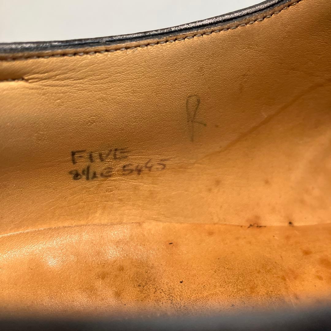 旧ロゴ　ジョンロブ　ダークブラウン レザー ドレスシューズ