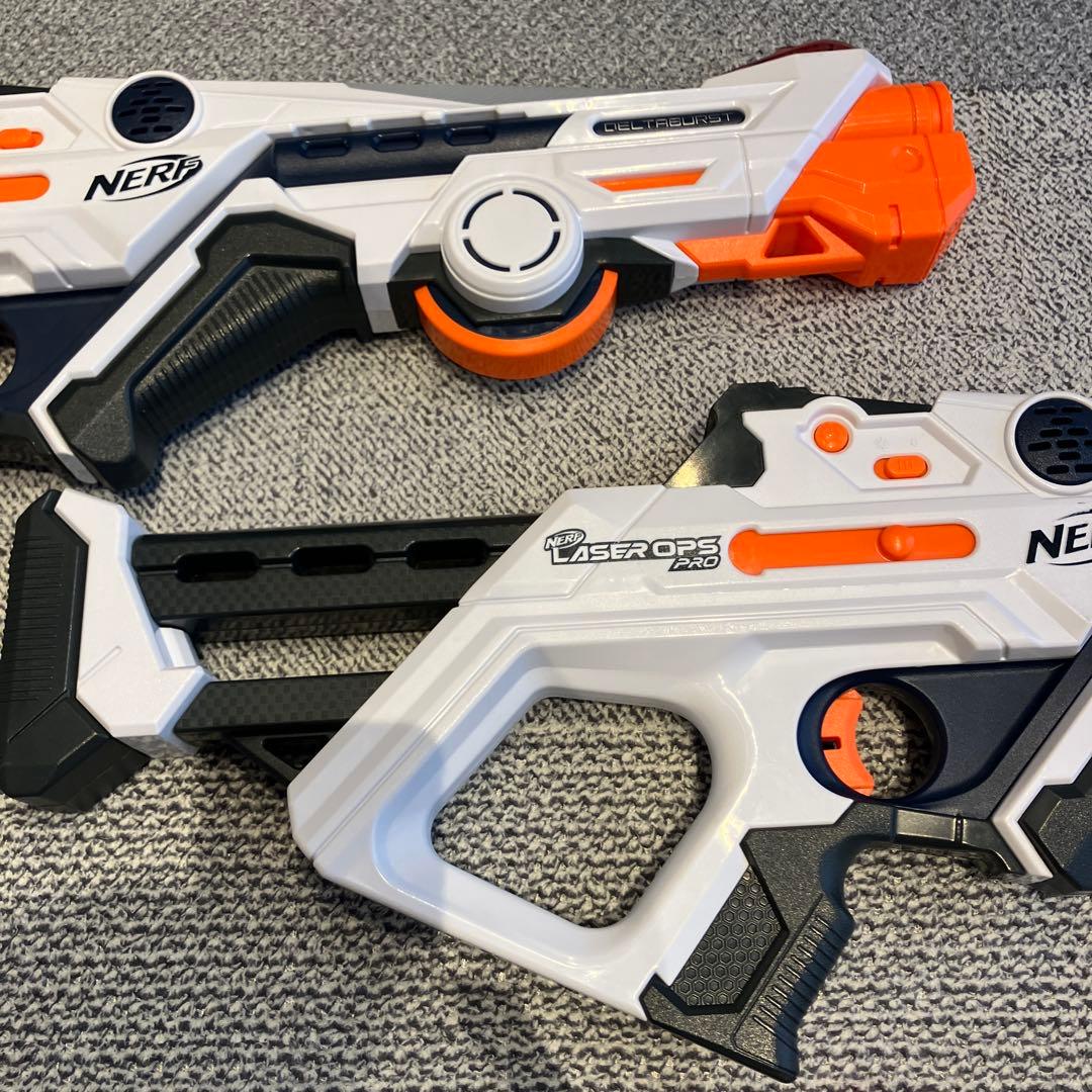ナーフ レーザーオプスプロ デルタバースト2丁　アルファポイント2パック　セット