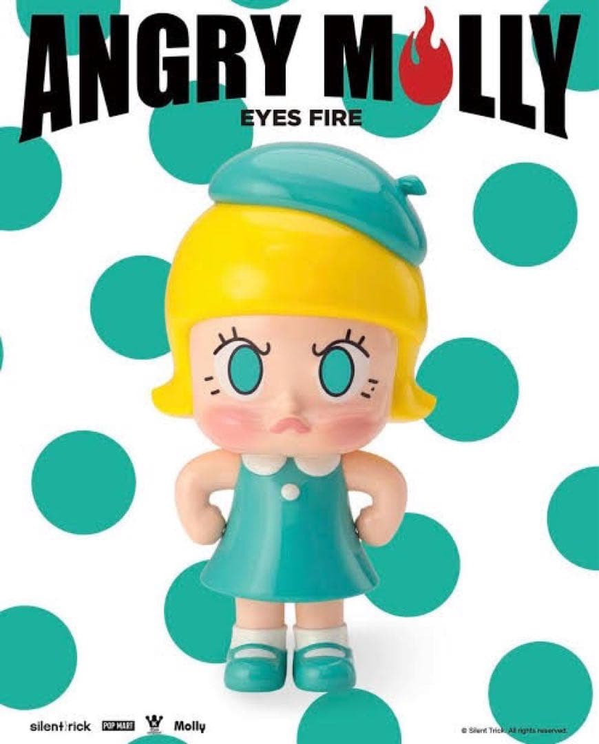 限定996体 POPMART Angry Molly-Eyes Fire - メルカリ
