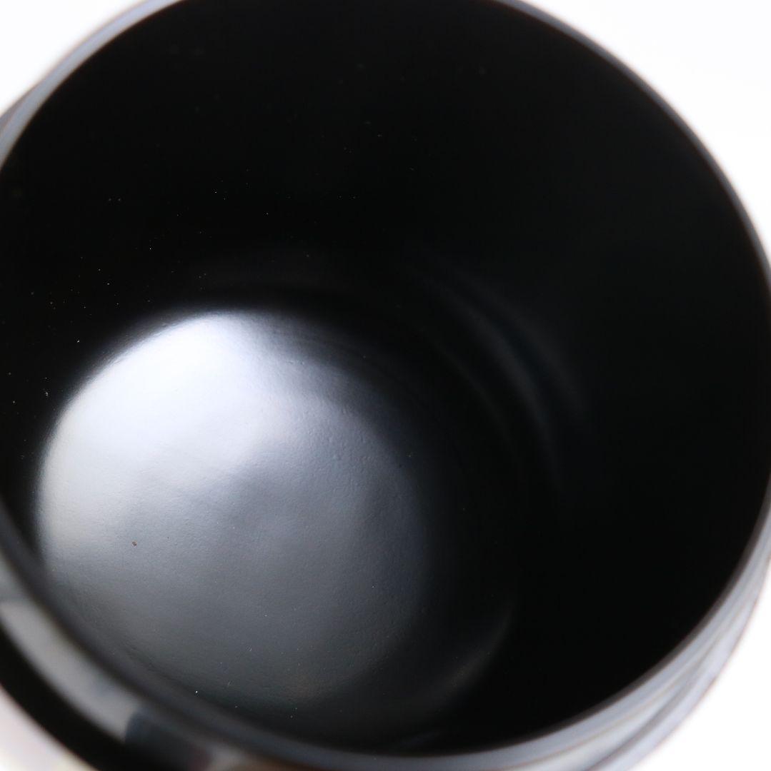 蒔絵師 定峯作 折鶴松葉蒔絵 朱塗 中棗 茶道具 共箱 V818