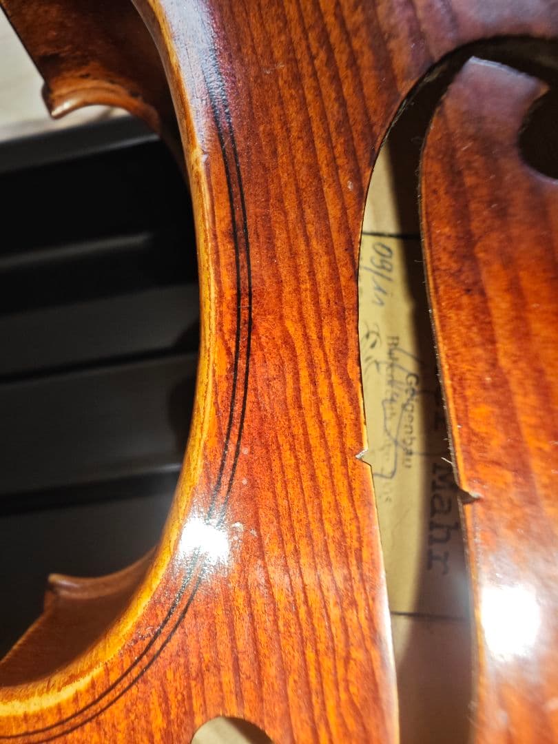 WALTER MAHR】4/4 一枚板バイオリン 豊かな低音／良音個体