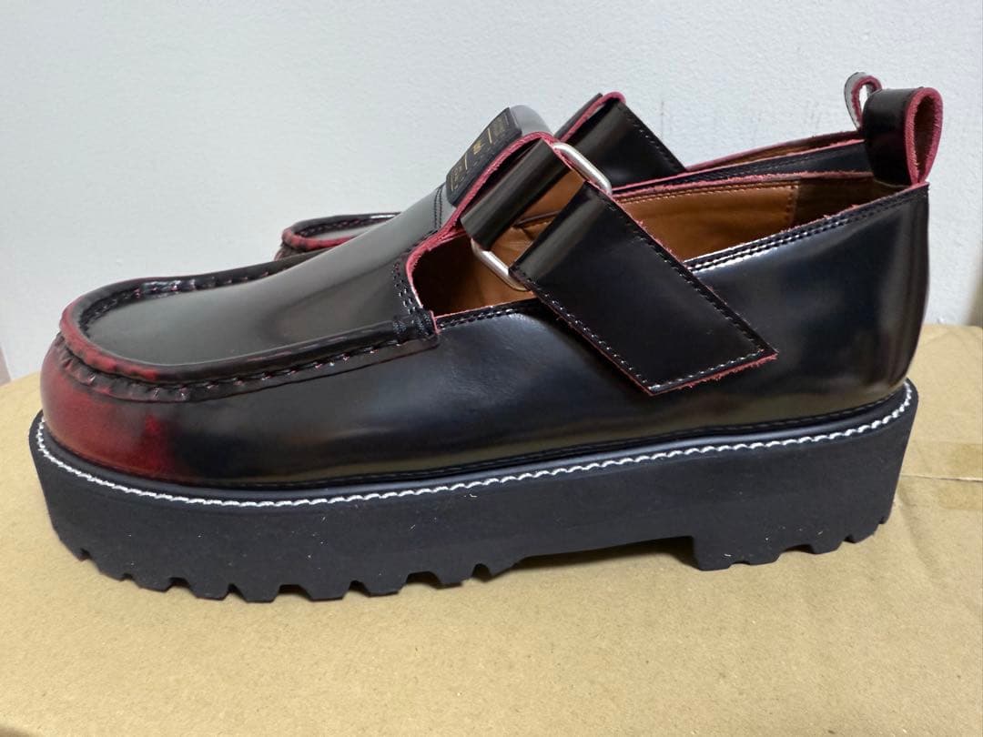 glamb モカシン ブラック/レッド