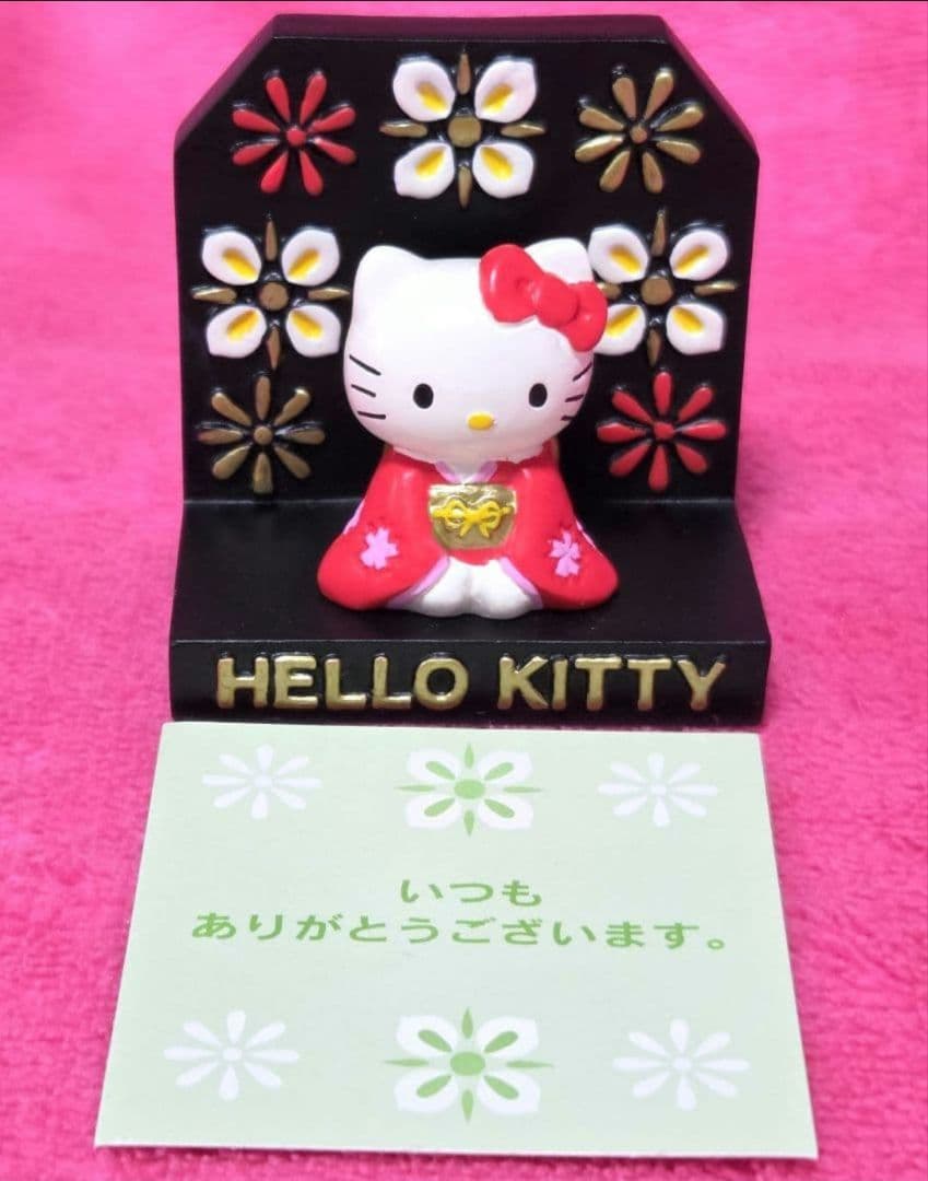 新品 HELLO KITTY ポーズドール 鏡 ハローキティ 置物 キティ