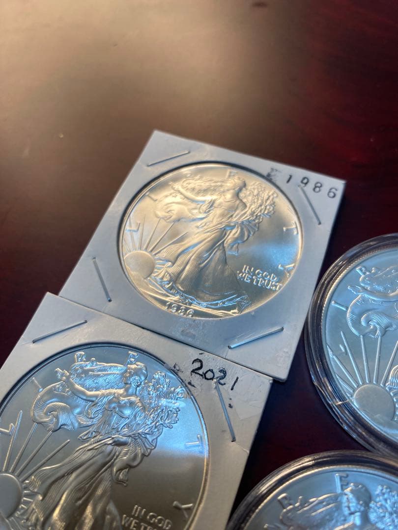 PCGS NCG アンティークコイン 銀貨 イーグル銀貨