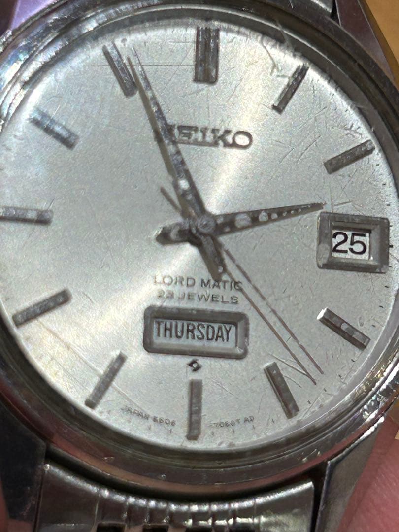 不動品　セイコー　ロードマチック　23石　5606-7060 私