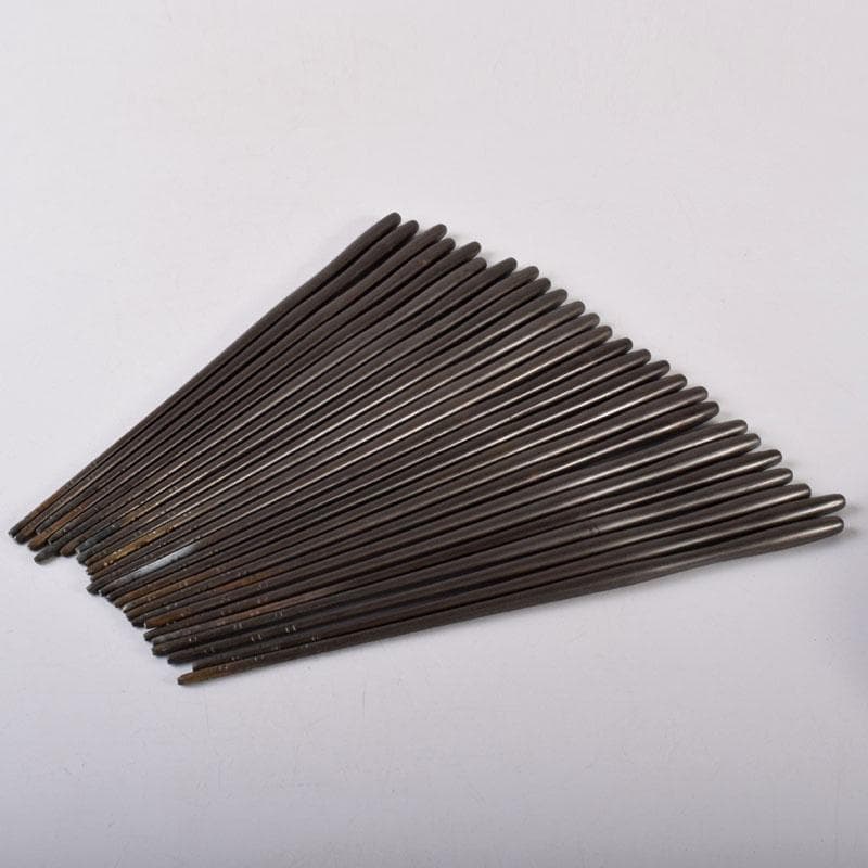 茶道具　銅製　手焙用火箸　13膳まとめて　書付箱　M　8070