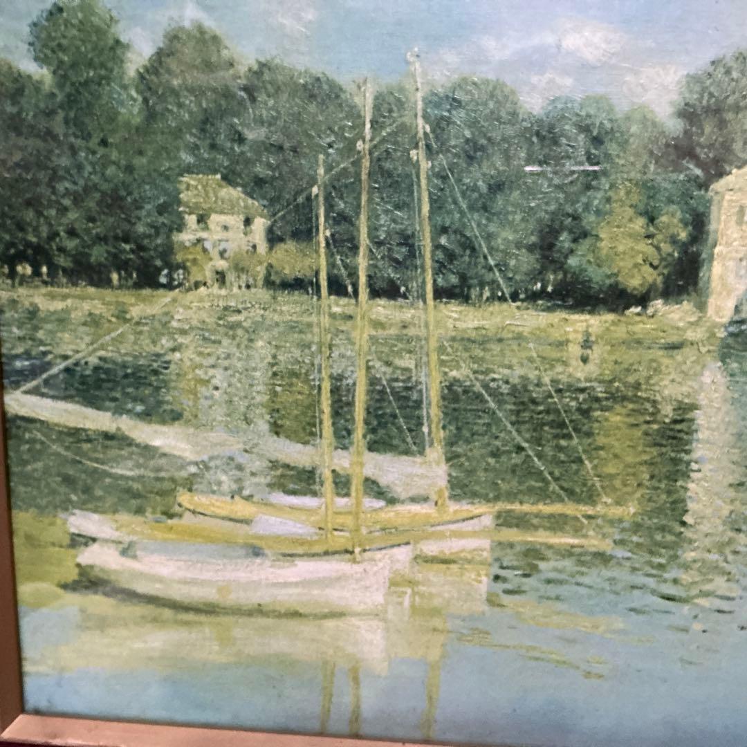 作者　Claude Monet （クラウド　モネ）　油彩画　ボート 1874年