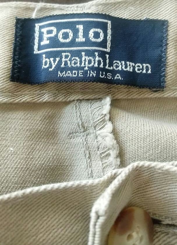 90s RALPHLAUREN POLO CHINO USA製42TALON 90s RALPHLAUREN POLO CHINO