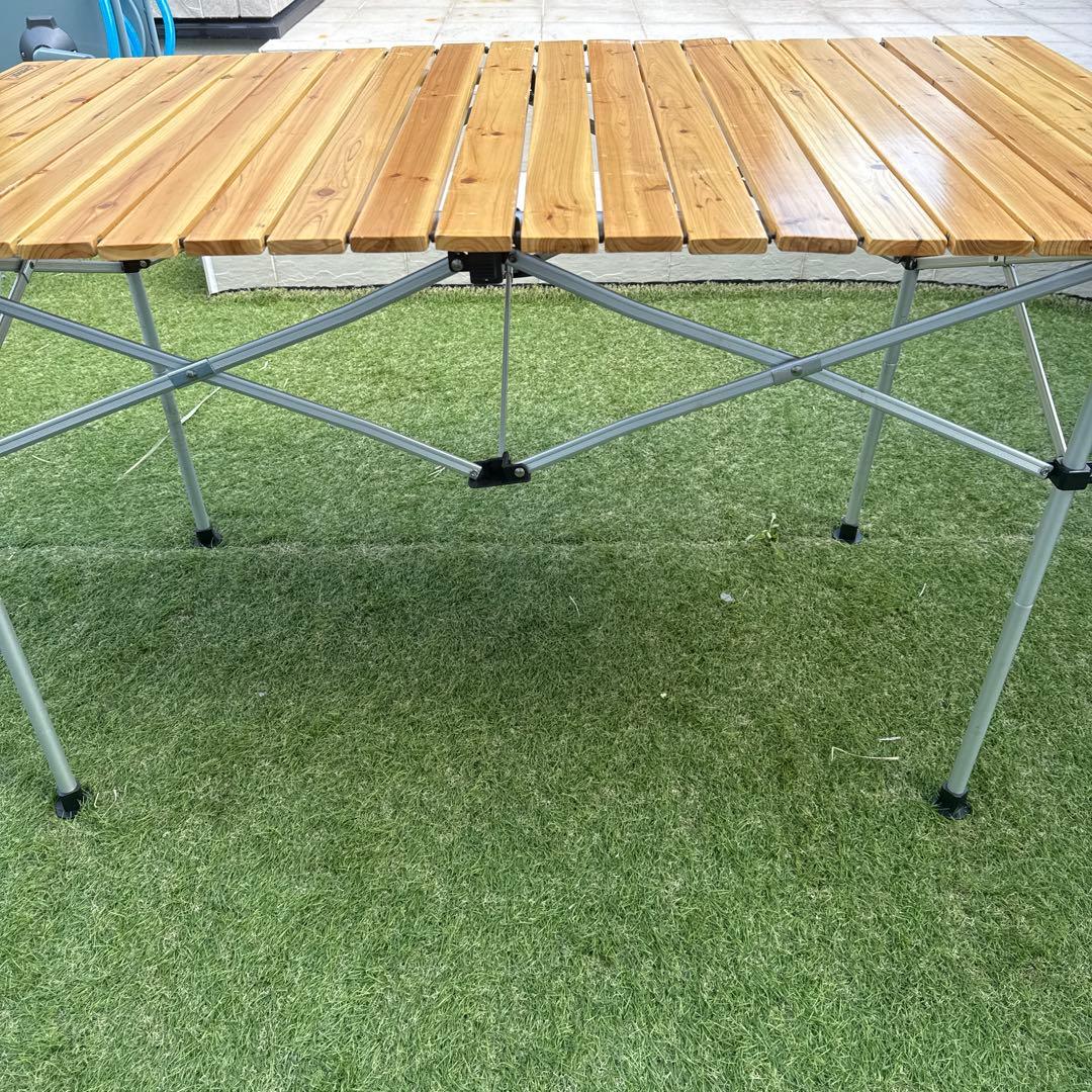 Coleman 折りたたみテーブル ナチュラルウッド