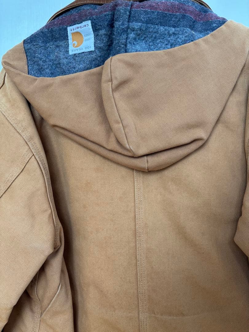 ［中澤商店］Carhartt フード付きジャケットブラウン100years
