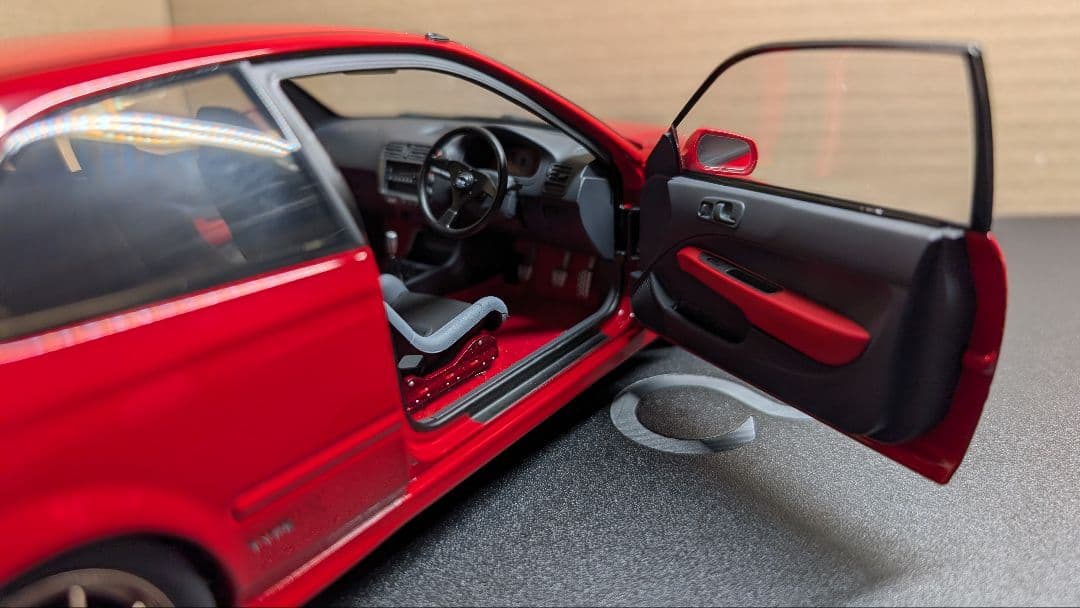 モーターヘリックス 1/18 シビックタイプR　EK9