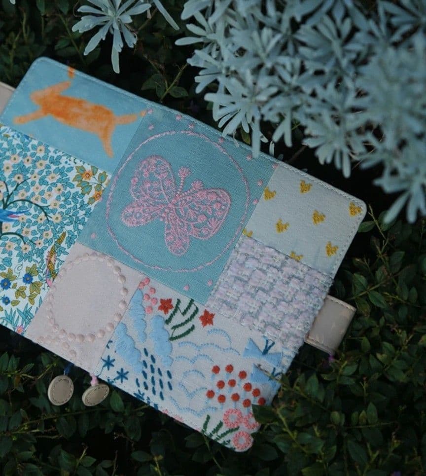 A5 ハンドメイド　ミナペルホネン　手帳カバーケース