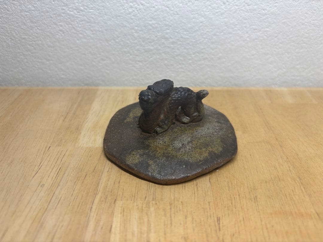 59.備前焼 宝瓶 登り窯 龍 りゅう 六角 手びねり 急須