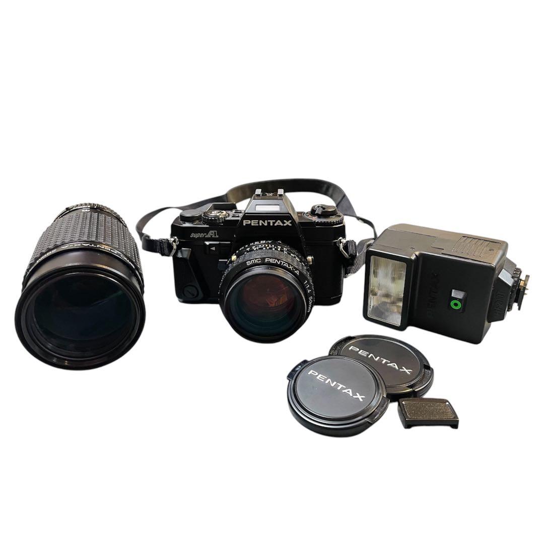 PENTAX 「super A」&70-210 zoom レンズ&ストロボ 他
