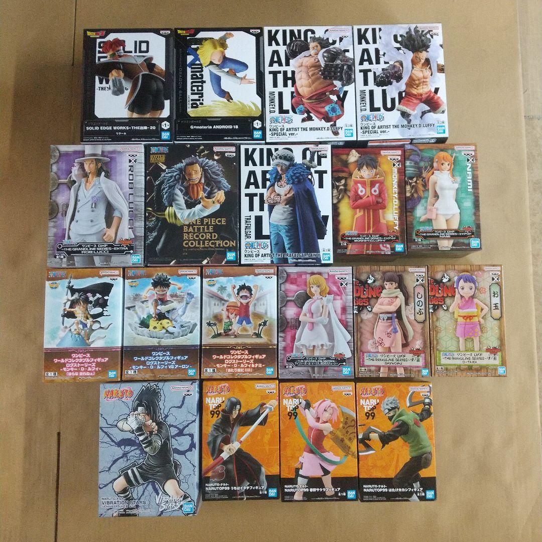 フィギュアまとめ売り17個 ナルト ドラゴンボール ワンピース