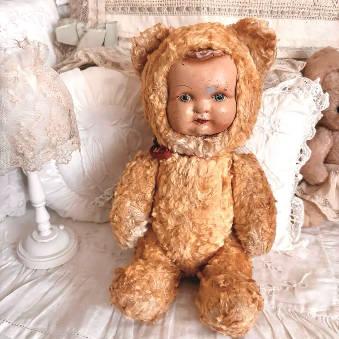ʕ•ᴥ•ʔ着ぐるみベビーベア ビンテージベア アンティークベア - メルカリ