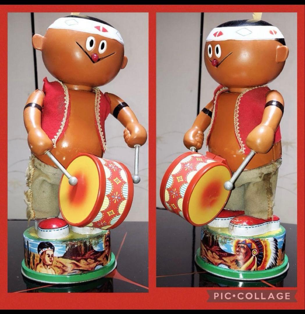 野村トーイ 1960年代製 インディアン シスコーン坊や 高さ約32cm