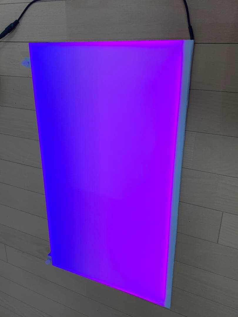 中古 水槽用バックライトスクリーン 60cm×35cm 青白グラデーションパネル