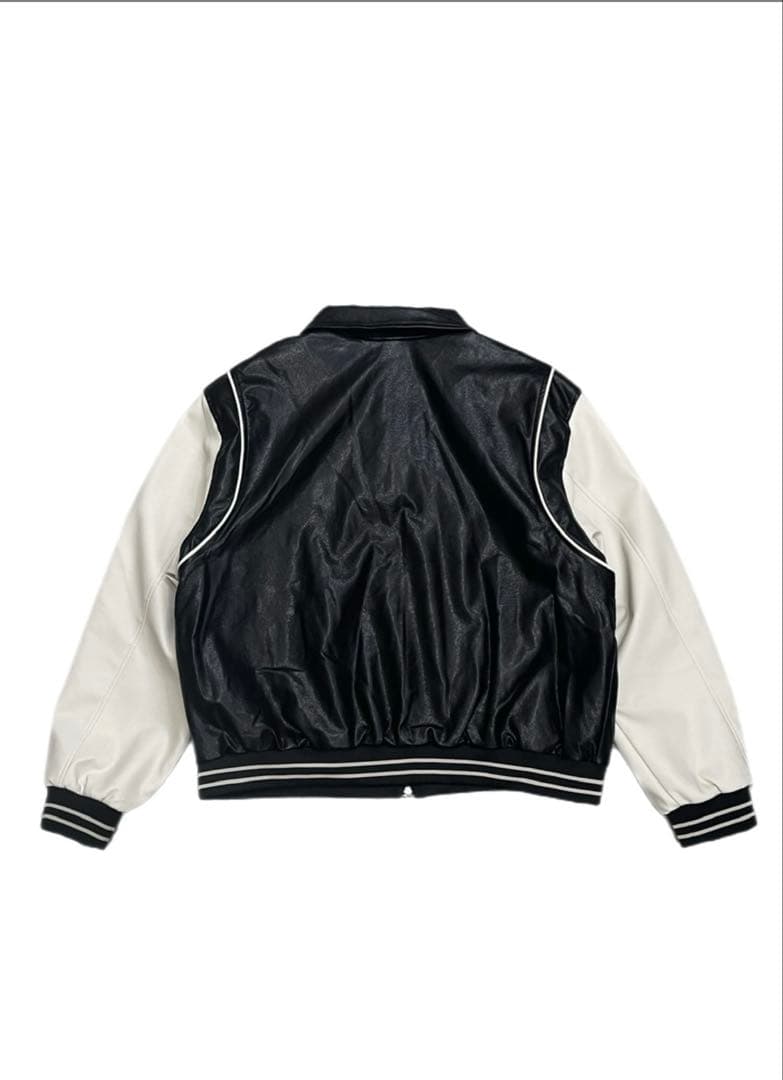 美品 【Chikashitsu +】leather piping jacket